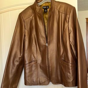 Bronze Leather Jacket